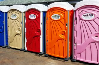 Multicolored A portable mobile toilet